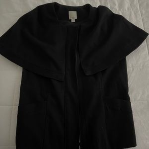 Halogen half cape with belt